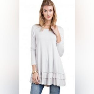 Easel Tiered Ruffle Tunic